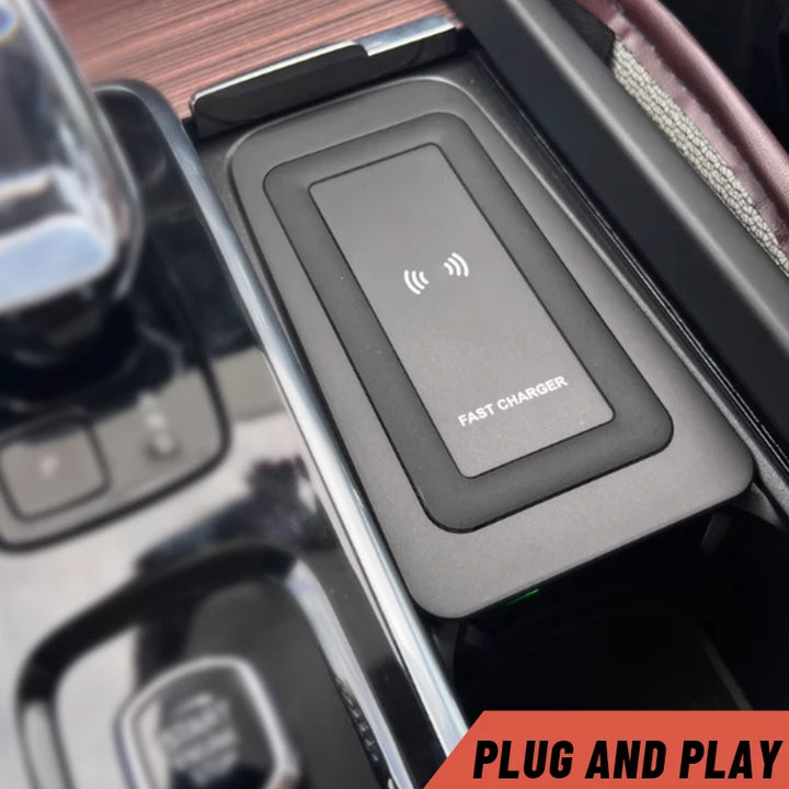 Center console Wireless charger For Volvo xc60 xc90 s90 v90cc s60 v60cc Mobile phone Holder charging Car accessories Interior