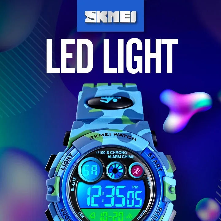 SKMEI Shockproof Digital Watch for Children Waterproof Sports Electronic Wristwatches Kids Boy Clock 1266 Reloj Para Niñas 1547