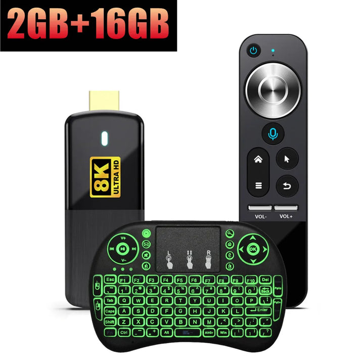 Woopker TV Stick M3 Android 13.0 Rockchip RK3528 Support 8K Dual WiFi-6 Media Player 2GB/16GB Smart Set Top Box with Airmouse