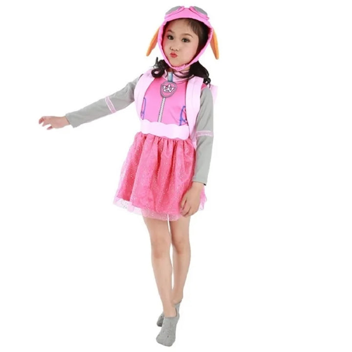 Halloween Boys Girls Rocky Rubble Skye Marshall Zuma Chase Cosplay Costumes Kids Children Birthday Party Gift Fancy Dress Up