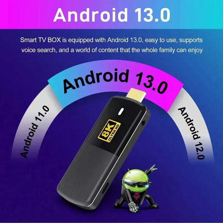 H96 Max M3 smart TV stick 8K Android 13 5G wifi6 voice control rk3528 Android HD TV box 2GB 16GB OTA BT 5.0 media player IPTV