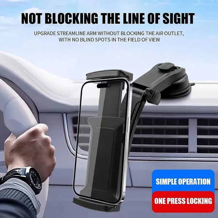 Sucker Car Phone Holder Flexible Mount For Mobile Cell Support 360 Degree Car Dashboard Stand For ipad IPhone Samsung Xiaomi