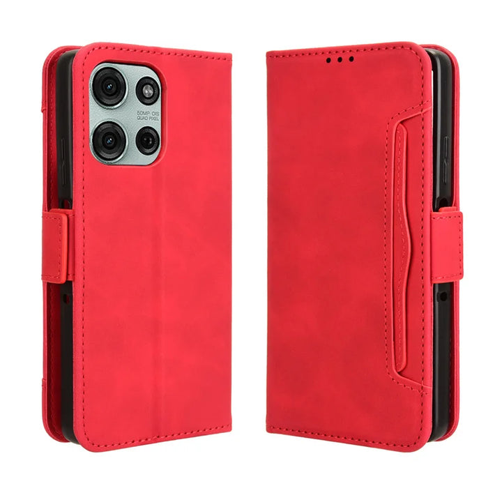 For Motorola Moto G75 5G Luxury leather wallet case Multi card slot for Moto G 75 G75 Magnetic phone case