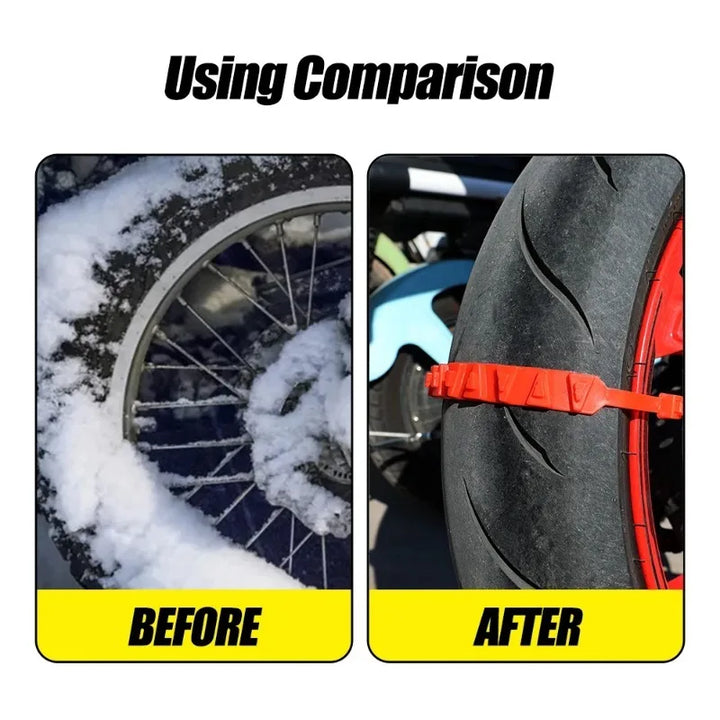 Universal Anti-skid Chain for Motorcycle Bicycle Tire Wheel Tie Outdoor Emergency Tire Snow Chain Accessories Winter 20/1Pcs