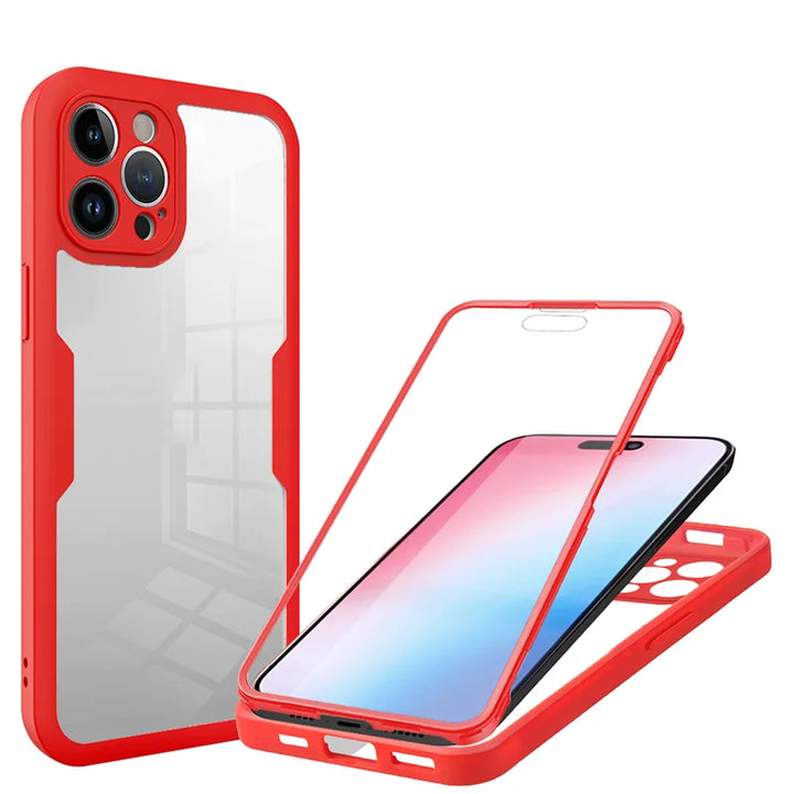 360 Clear Shockproof Protective Case For OPPO Reno 4Z Reno 5Z Reno 5 Lite Reno 7 Full Body Cover