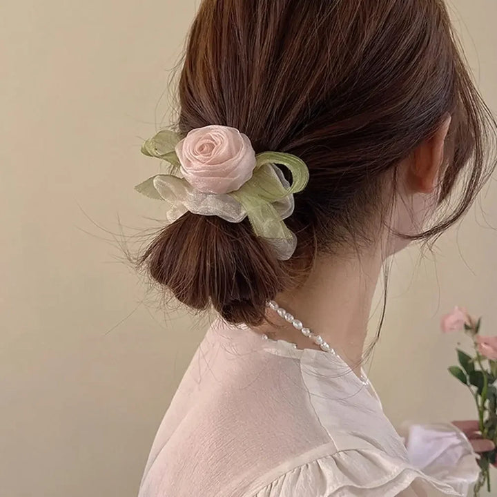 Lovely Korean Style Hair Rope Temperament Women Girls Elastic Hair Ties Daily Life Ponytail Holder Woman Headdress