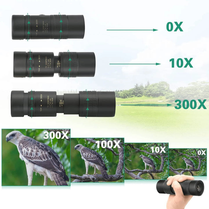 10-300X30 Hd Mobile Phone Camera Lens Telescope Zoom with Tripod for Iphone Samsung Xiaomi Huawei Phone Monocular