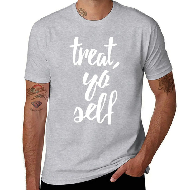 Treat Yo Self Essential T-Shirt sports fans quick-drying blanks tshirts for men