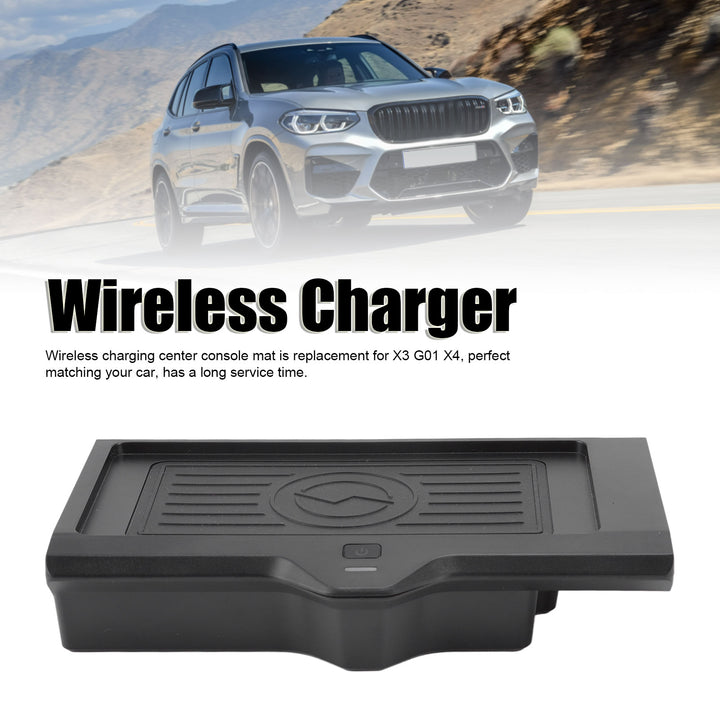 Car Phone Wireless Charging Pad 5W 7.5W 10W Car Wireless Charger For BMW X3 G01 2018-2022 X4 2019-2022 Car Accessories