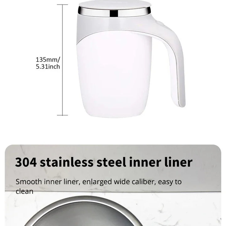 Rotating Automatic Stirring Mug,automatic stirring cup charger,Electric Stirring,Magnetic,Heat Preservation Mug For Office,Home