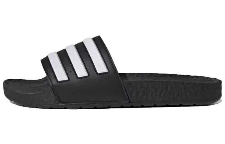 adidas Adilette Boost Slides Black White Stripes Sneakers shoes FY8154