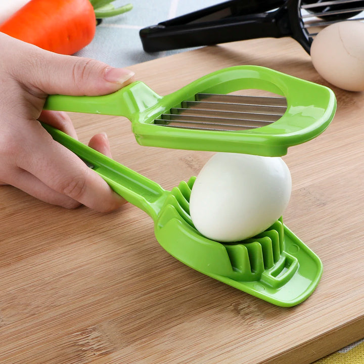 HILIFE Stainless Steel Egg Slicer Egg Split Device Multifunction Slicing Mould Handheld Mushroom Kiwi Divider Tomato Cutter