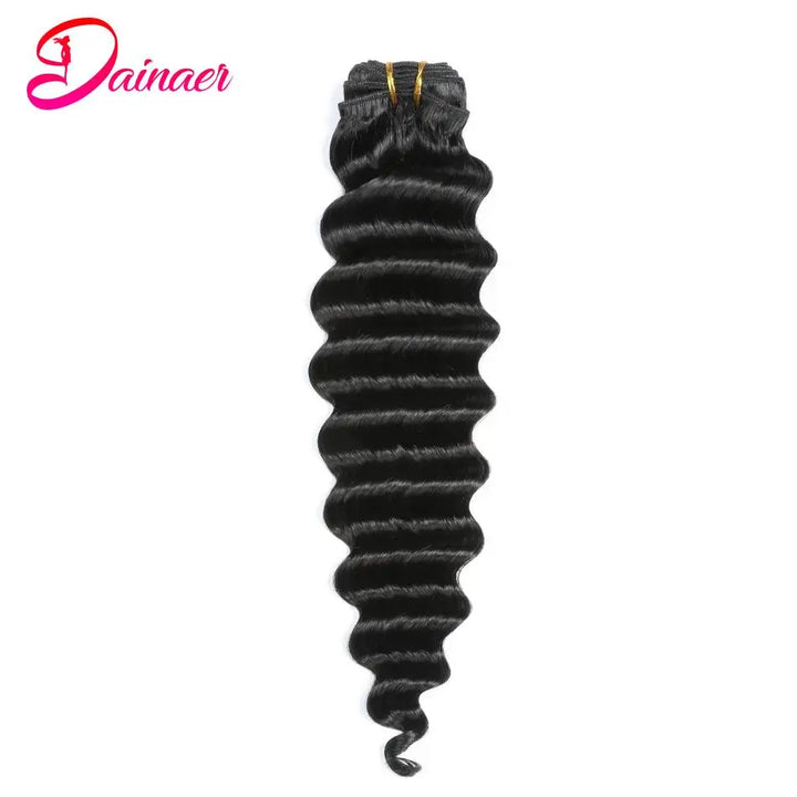 Deep Wave Bundles With Closure Brazilian Human Hair Weave Bundles With Closure Deep Wave Hair 4Bundles With 4x4 Lace Closure