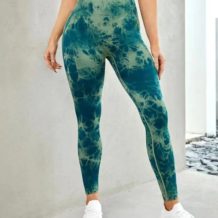 Tie Dye Yoga Pants Sport Leggings Women Seamless High Waist Push Up Woman Tights Fitness Workout Leggins Gym Clothing 2023 New