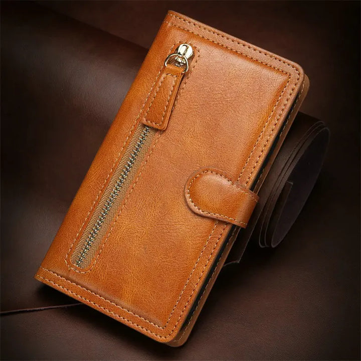 Zipper Leather Card Coque for Samsung Galaxy A55 A35 A25 A15 5G 4G 2024 Flip Case Book Funda Phone SM-A556 A 55 35 Wallet Cover