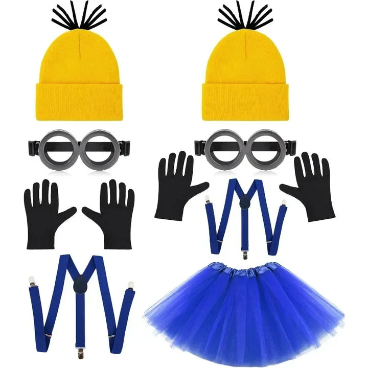 Minion Costume For Adults Costume Minion Goggles And Hat Outfit Cosplay Accessories For Fancy Dress Party Despicables Me costume