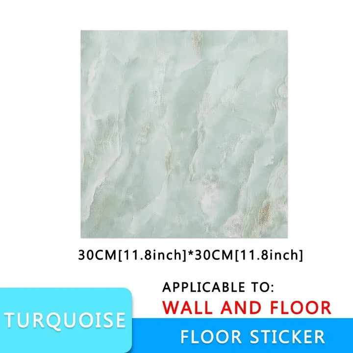 10/pcs PVC Imitation Marble Wall Stickers Self-adhesive Floor Stickers Waterproof Bathroom living Room Decoration Decals 30*30cm