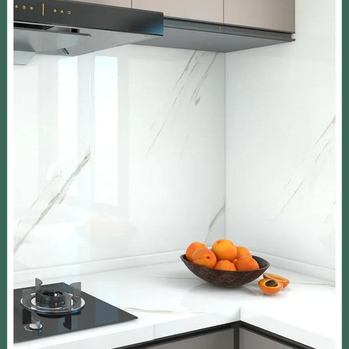 Stickers waterproof and oil-proof kitchen self-adhesive furniture desktop stove imitation marble cabinets