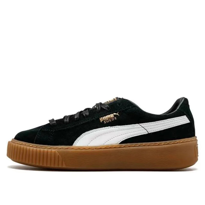 PUMA Basket Platform suede Low Top Board Shoes for Men and Women