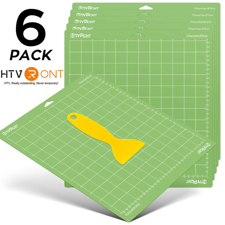 HTVRONT 6&3 Pack 12x12in Green PVC Adhesive Cutting Mat Base Plate Pad for Explore Air/Air2/Maker DIY Engraving Machine