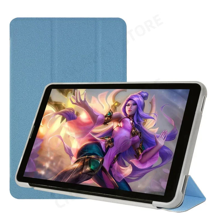 For Teclast P30 T P30T 10.1" Tablet PC Slim Tri-Folding Stand Flip Book Cover Case with Soft TPU Back Shell