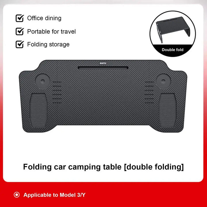 Folding Steering Wheel Table Food Tray For Tesla Model 3 / Y Auto Steering Wheel Laptop Desk Drinks Tray Holder For Car Interior