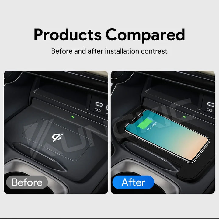 15W Car Wireless Charger for Lexus NX 2022 2023 2024 350H NX350H Mobile Phone Fast Charging Holder LHD PVC Board  Accessories