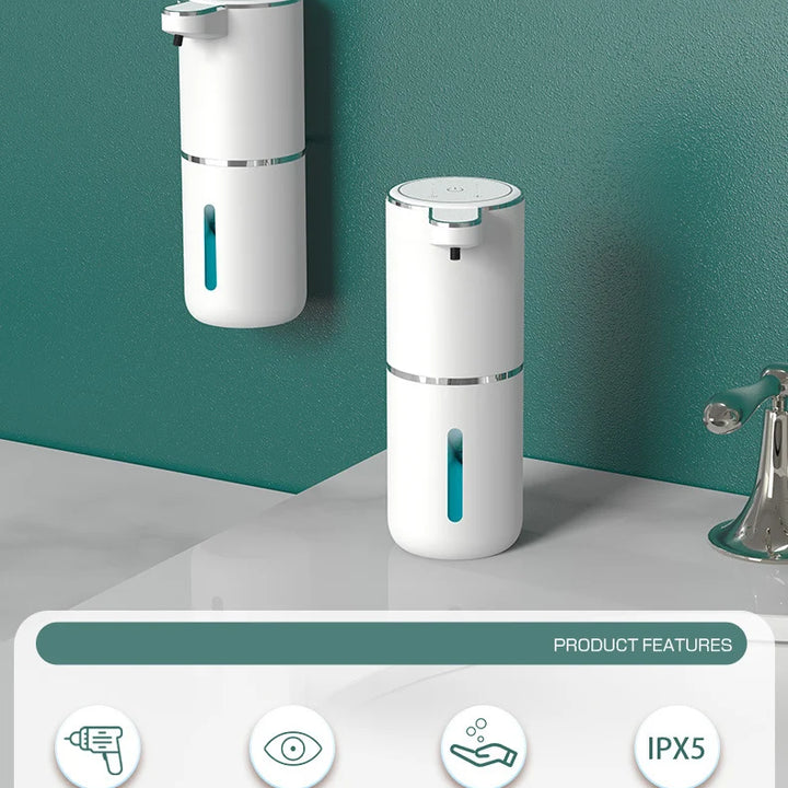 P11 Automatic Non-Contact Induction Foam Soap Dispenser 380ml USB Charging 4-speed Hand Washing Machine Wall-mounted Dispenser