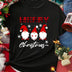 Casual Christmas Santa Claus T-Shirt for Women Loose Round Neck Short Sleeve Female T-shirt Tops Suitable for All Season