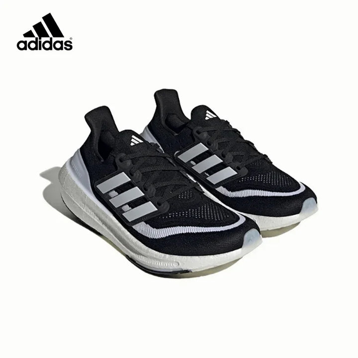 Adidas ULT Men Women Running Shoes Comfortable Fabric Anti-slip Wear Lightweight Low-top Casual Running Shoes Black and White