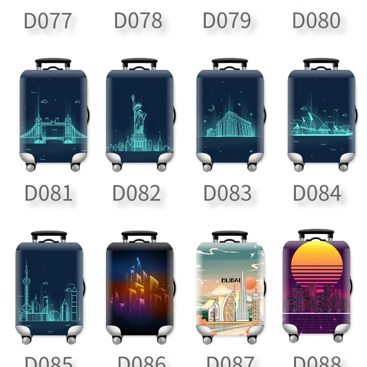 Luggage Covers Protector Fashion Travel Luggage Suitcase Protective Cover Stretch Dust Covers Travel Accessories Luggage Supplie