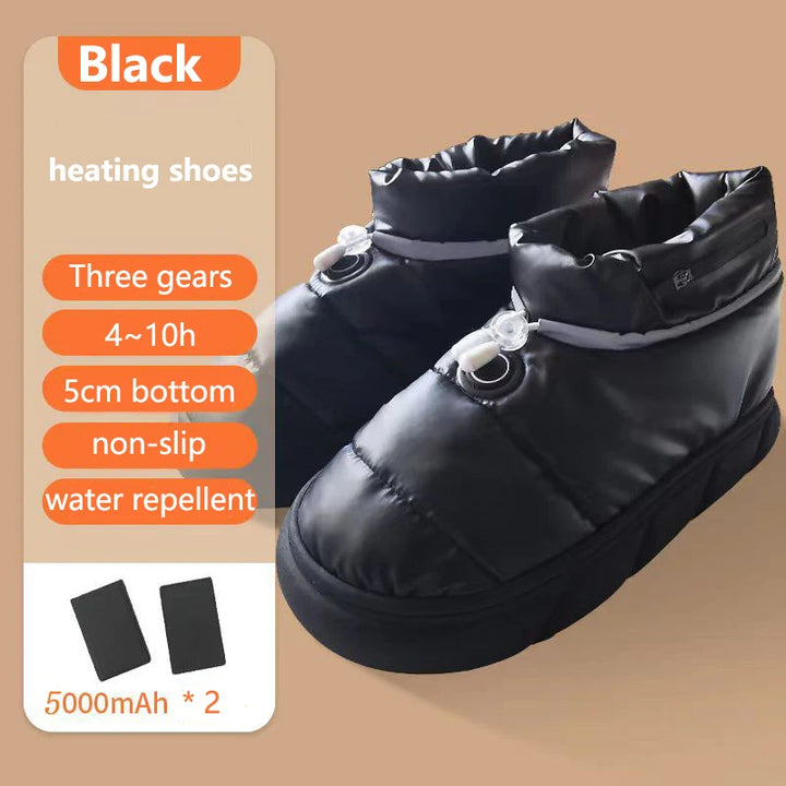 Electric heating warm shoes Heated Slippers Men Women Thermal Shoes with 5000mAh Rechargeable Battery Winter Warm Shoes