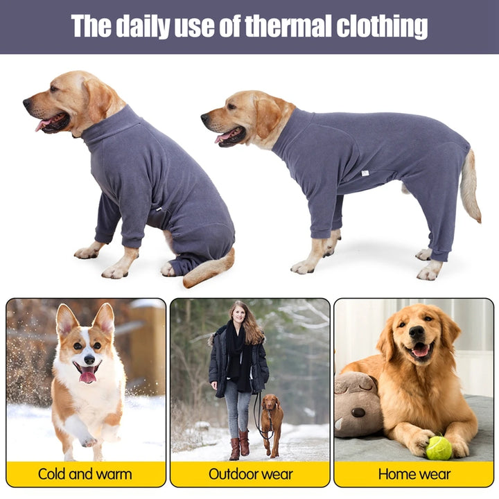 Tight Pet Pajamas Cat Dog Winter Warm 4-Legged Pajamas Romper Relieves Anxiety Soothes Pet Romper Pet Cat And Dog Clothing