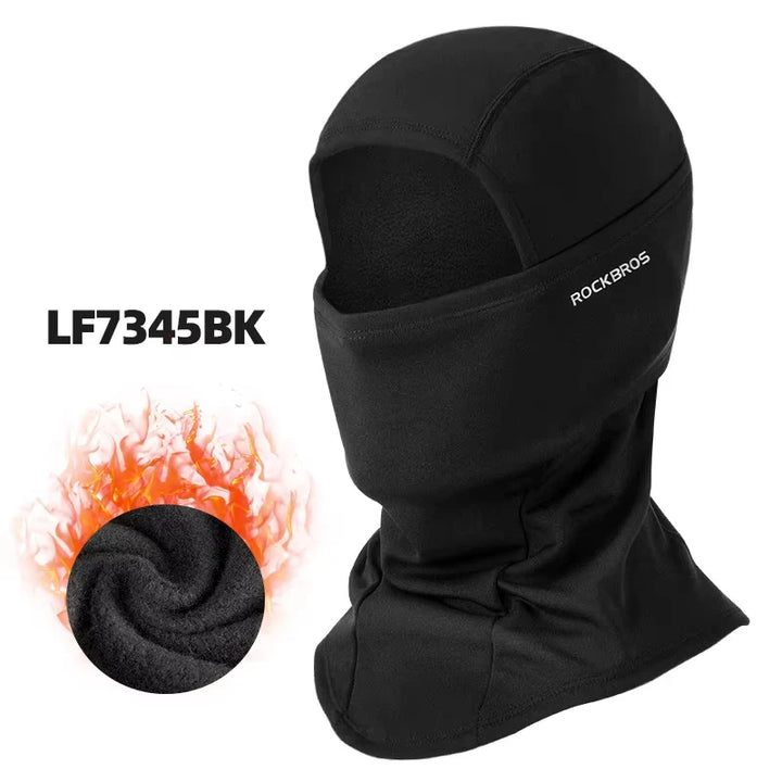 ROCKBROS Winter Face Mask Winter Cycling Climbing Hiking Fleece Thermal Keep Warm Windproof Motorcycle Cycling Face Balaclava