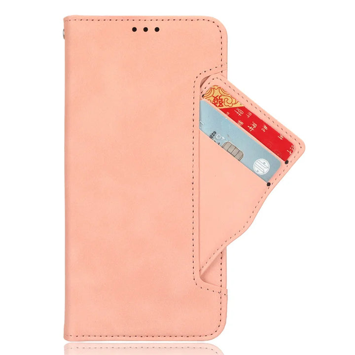 For Motorola Moto G75 5G Luxury leather wallet case Multi card slot for Moto G 75 G75 Magnetic phone case