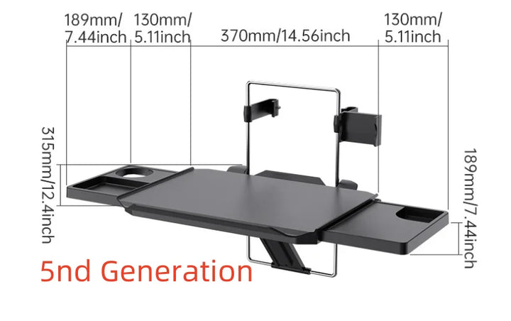 Car Laptop Food Holder Seat Steering Wheel Computer Notbook Table Work Desk Multipurpose Foldable Drink Dining Tray Stand