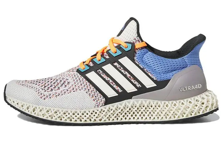 adidas Ultra 4D Chalk Blue Fusion Orange Sneakers shoes HP9735