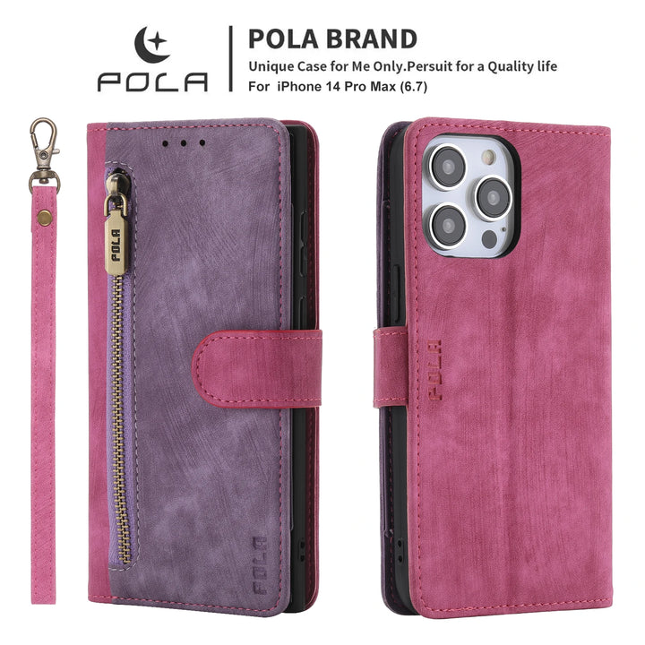 PocoF6 X6 5G 2024 Zipper Wallet Case For Xiaomi Poco F6 RFID Block Leather Flip Book Cover For Poco X6 M6 F6 Pro X 6 C65 Funda