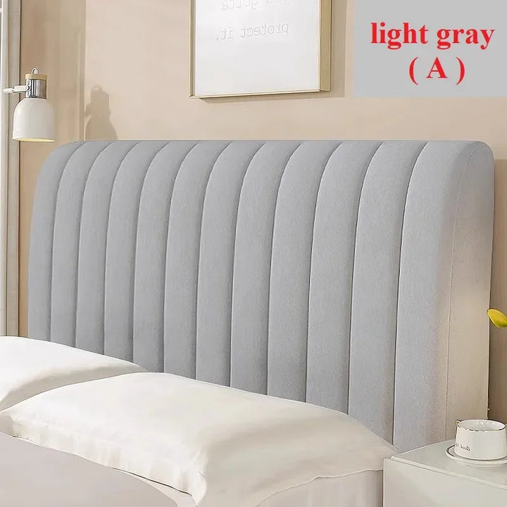 All-inclusive Bed Headboard Cover, Padded Velvet Bed Headboard Slipcover Washable Dustproof Headboard Protector, Bed Head Cover