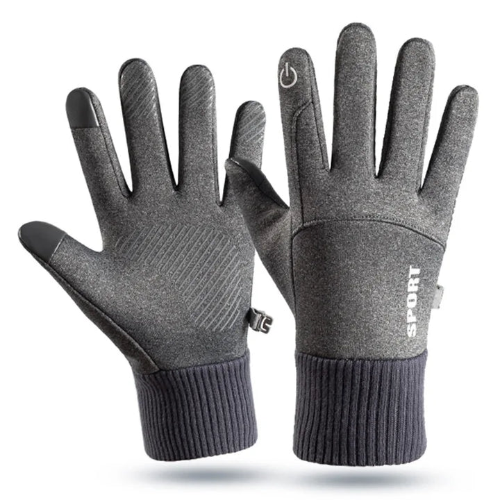 Winter Warm Full Fingers Waterproof Wind proof Cycling Outdoor Sports Running Motorcycle Ski Touch Screen Fleece Gloves