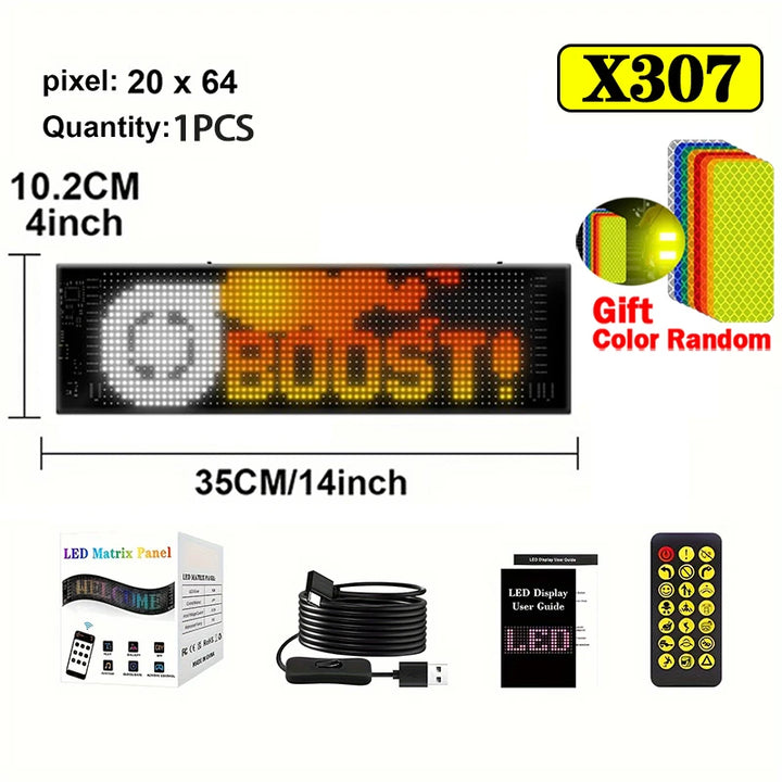 Demon Eyes Car LED Logo APP LED Matrix Pixel Panel Night Light DIY Programmable Flexible LED Display for Car Truck Accessorie