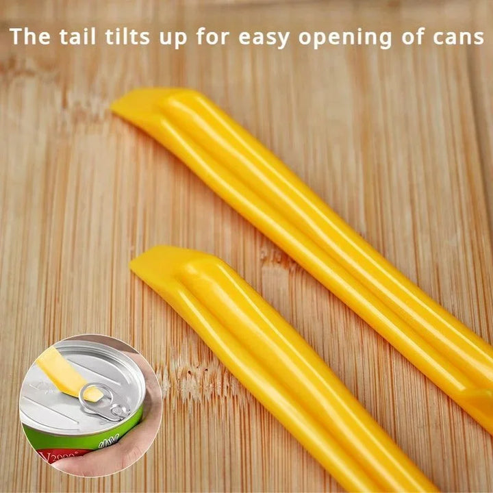 Multi-functional Silicone Butter Knife Scraper High Temperature Resistant Elbow Stirring Stick Can Opener Baking Jam Spatula