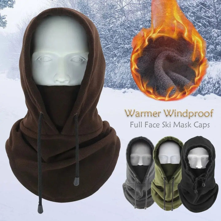 Fashion Polar Fleece Women Men Balaclava Winter Hat Beanies Warmer Windproof Full Face Ski Mask Caps Men Bonnets Scarves