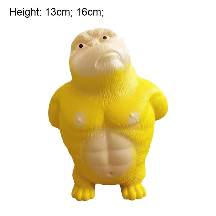 Creative Yellow Squeezing Toys Cartoon Orangutan PVC Gorilla Rebound Toys Decompress Stress Birthday Gift Stress Relief Toys