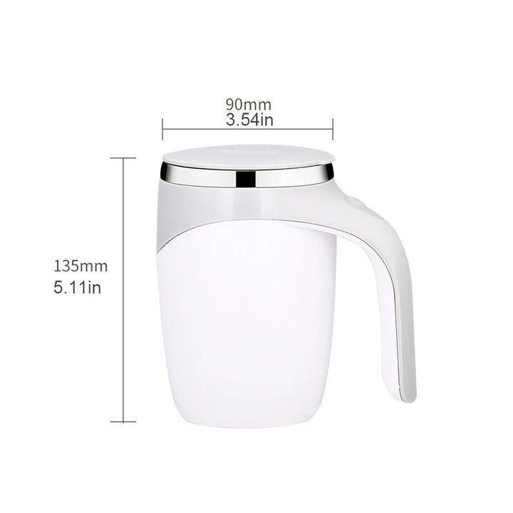 Automatic Stirring Cup Magnetic Mug Stainless Steel Coffee Mixing Cup Blender Lazy Milkshake Rotating Magnetic Water Cup Mixer