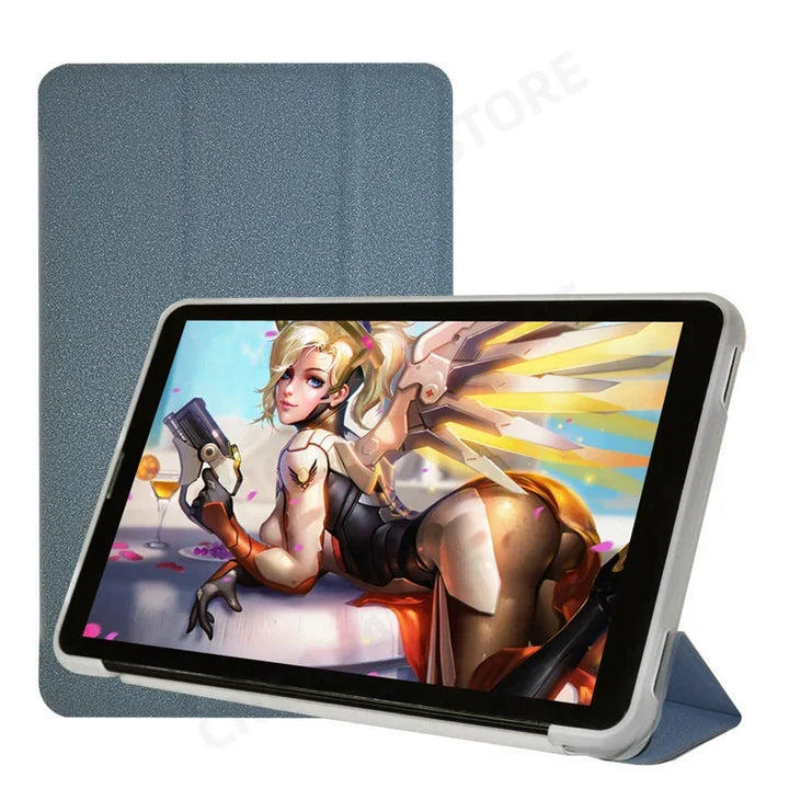 For Teclast P30 T P30T 10.1" Tablet PC Slim Tri-Folding Stand Flip Book Cover Case with Soft TPU Back Shell