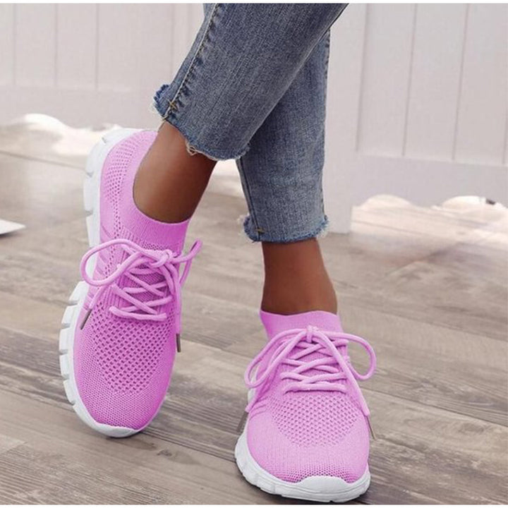 New Summer Sneakers Women Slip on Mesh Light Breathable Running Shoes Woman Walking Platform Comfortable Female Casual Shoes