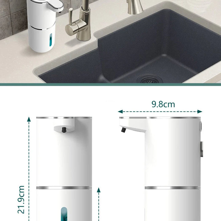 P11 Automatic Non-Contact Induction Foam Soap Dispenser 380ml USB Charging 4-speed Hand Washing Machine Wall-mounted Dispenser