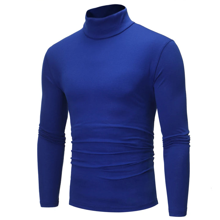 Thermal Underwear Tops Men Winter Clothes Thermal Shirt Autumn Men's Winter Tights High Neck Thin Slim Fit Long Sleeve T-shirt