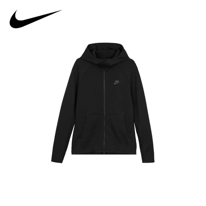 Nike Men's Spring and Autumn Knit Hooded Casual Zip Sports Jacket 928484-010